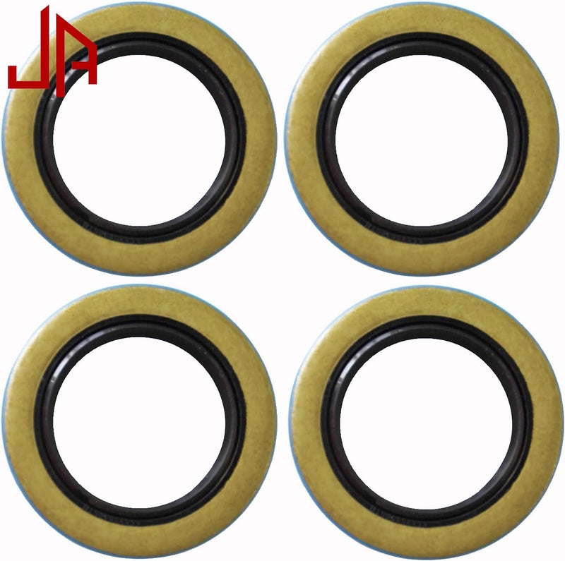 JADODE Double Lip Grease Seals 1.719''I.D x 2.565''O.D Replacement 010-019-00 (10-19) or 171255TB Spindle #84 Fits 3500 lbs Trailer Axle Hub Wheel Grease Seals - Image 2
